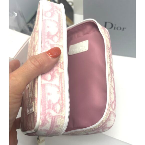 Christian Dior Trotter Pouch No.2 Pink PVC Authentic Dior Girly Collection - Picture 5 of 7